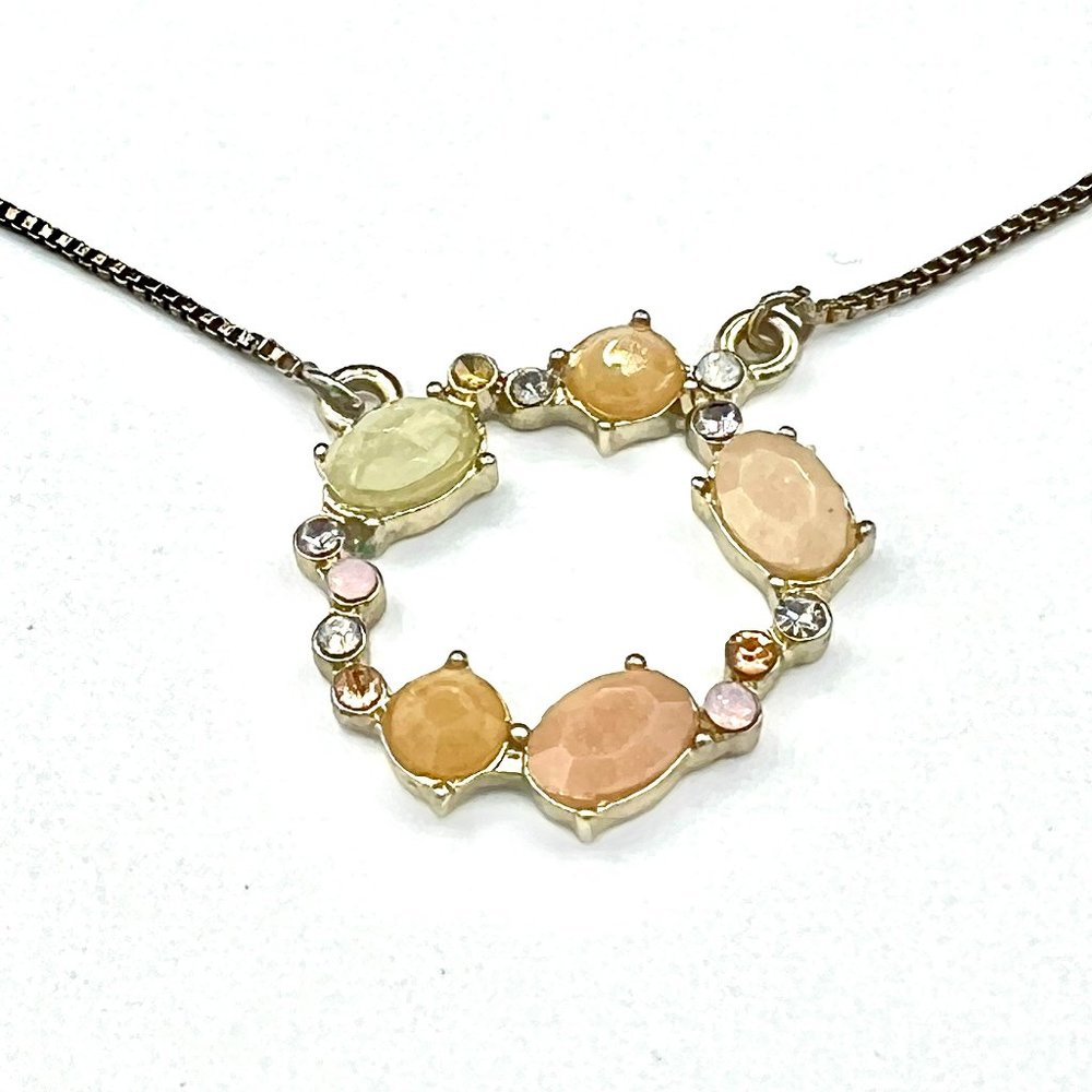 Rhinestone Wreath Necklace - Picture 2 of 3